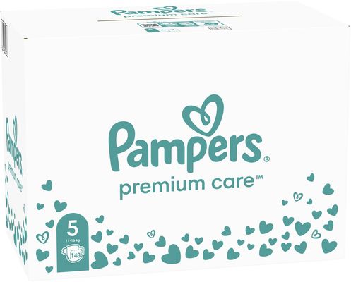 Pampers Premium Care plenky vel. 5, 11-16 kg měsíční balení 148 ks