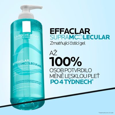 La Roche-Posay Effaclar Supramolecular Zmatňující čisticí gel na mastnou pleť 200 ml