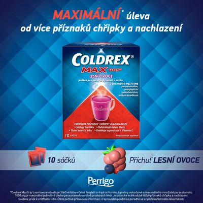 Coldrex MAXGrip Lesní ovoce 10 sáčků