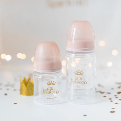 Canpol babies Lahev se širokým hrdlem ROYAL BABY růžová