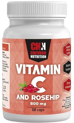 Chevron Nutrition Vitamin C & Rosehip 800 mg 60 kapslí