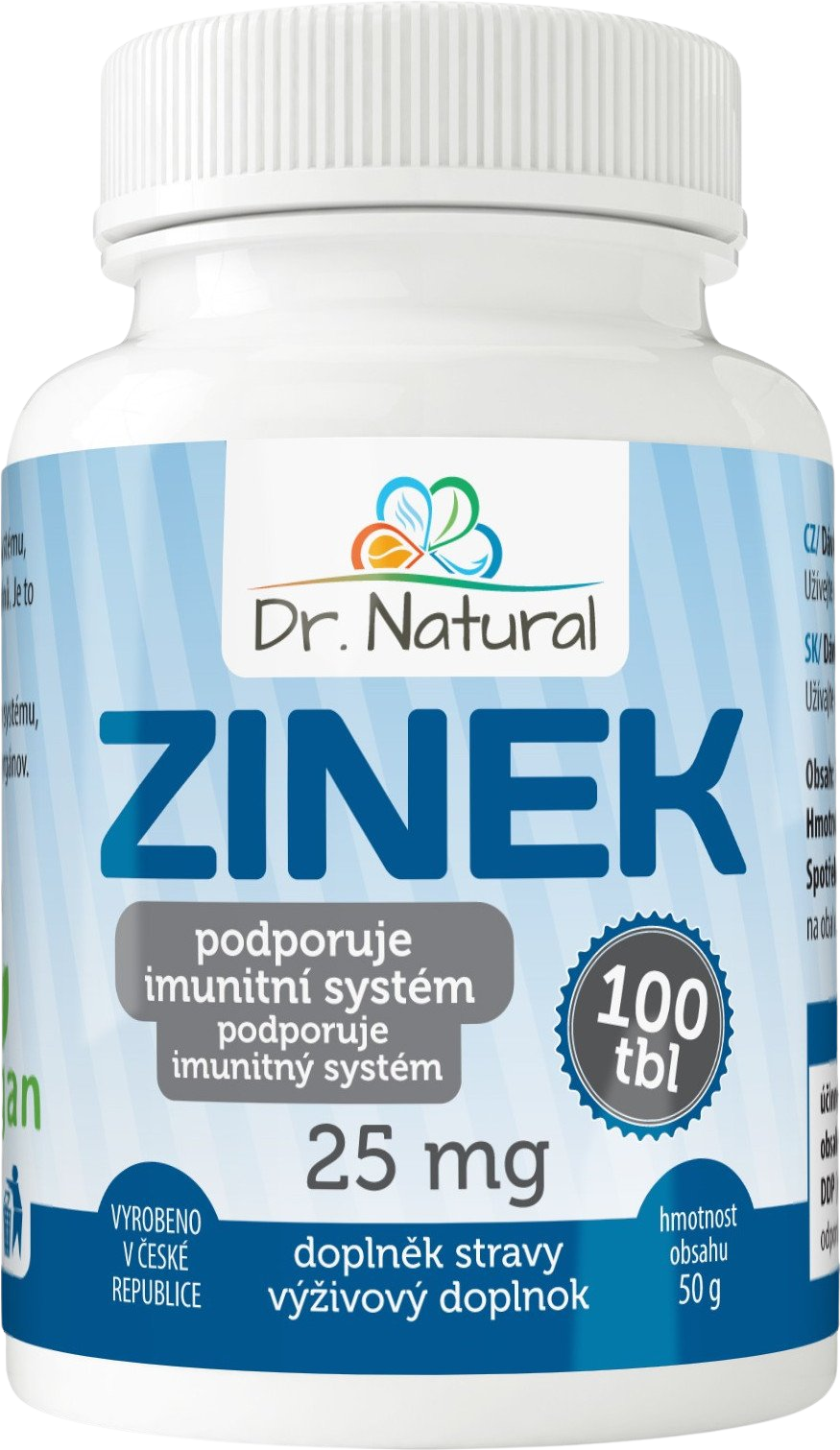 Dr.Natural Zinek 25mg 100 tablet