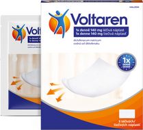 Voltaren 140 mg léčivá náplast proti bolesti 5 ks