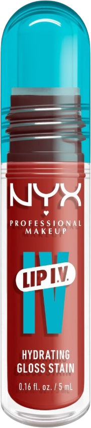 NYX Professional Makeup Lip IV Hydrating Gloss Stain, 12 Burst That Tang 5 ml