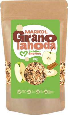 Markol Granola jablko a skořice 250 g