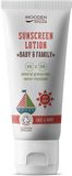 Woodenspoon Opalovací tělové mléko Baby & Family SPF50 100 ml