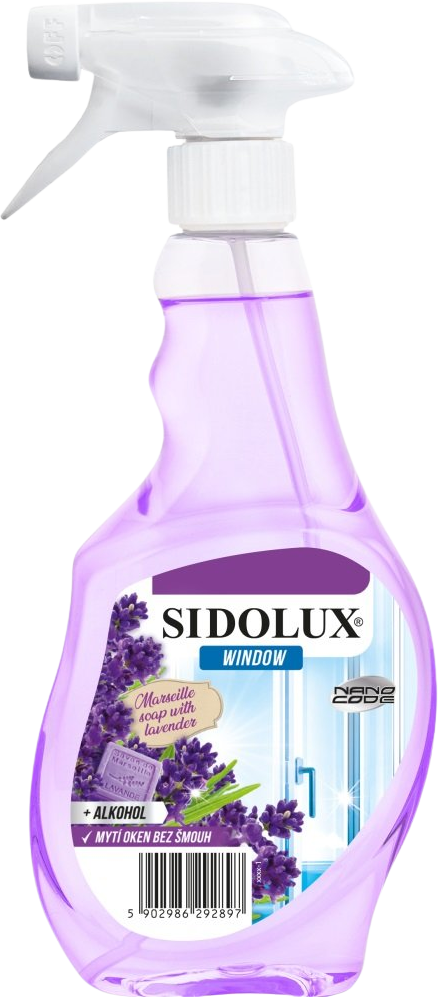 Sidolux Sidolux Window Nano Code Levandule čistič na okna a sklo 500 ml