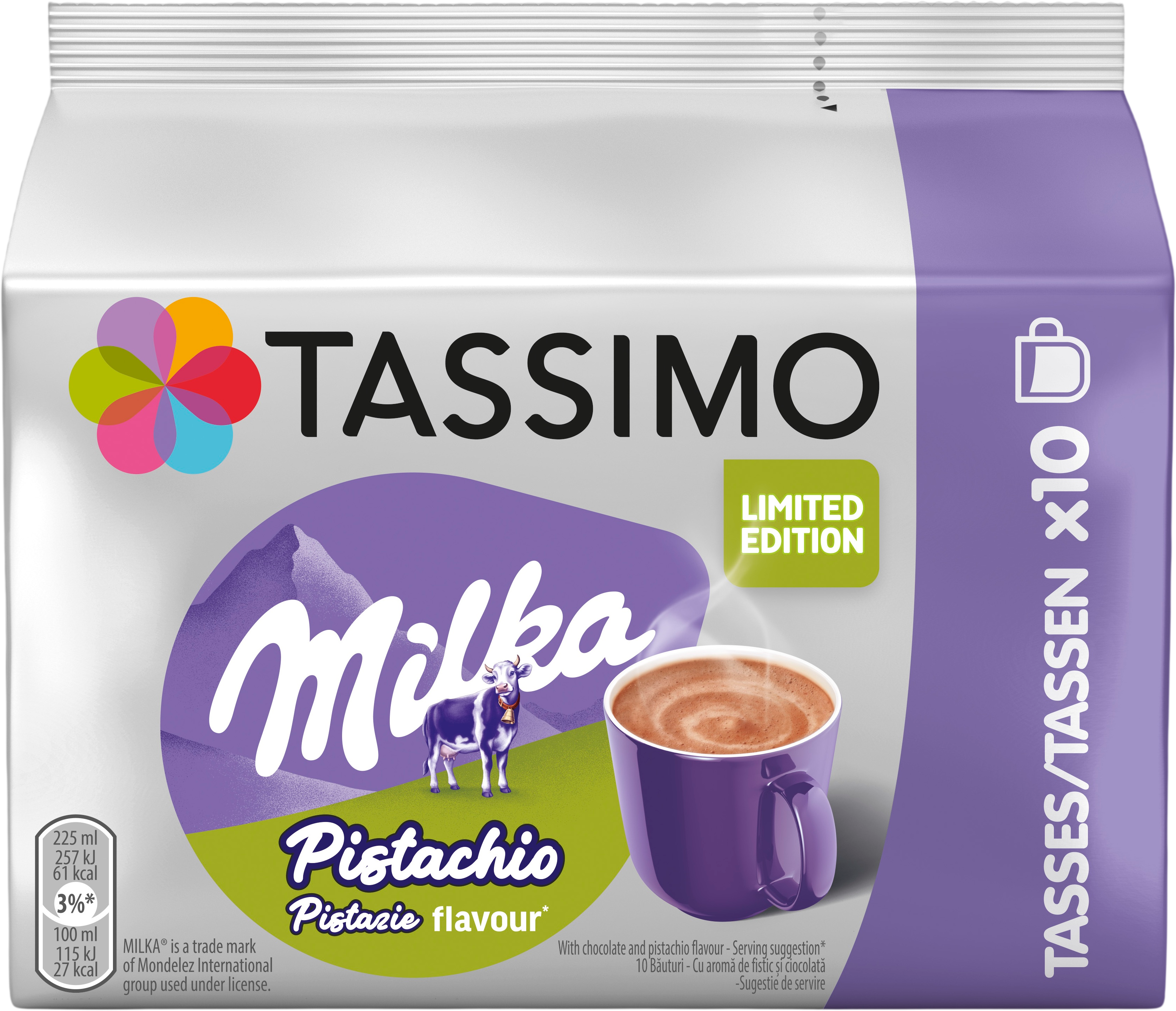 Tassimo Kapsle Milka Pistachio 10 kapslí