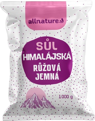 Allnature Himalájská sůl růžová jemná 1000 g
