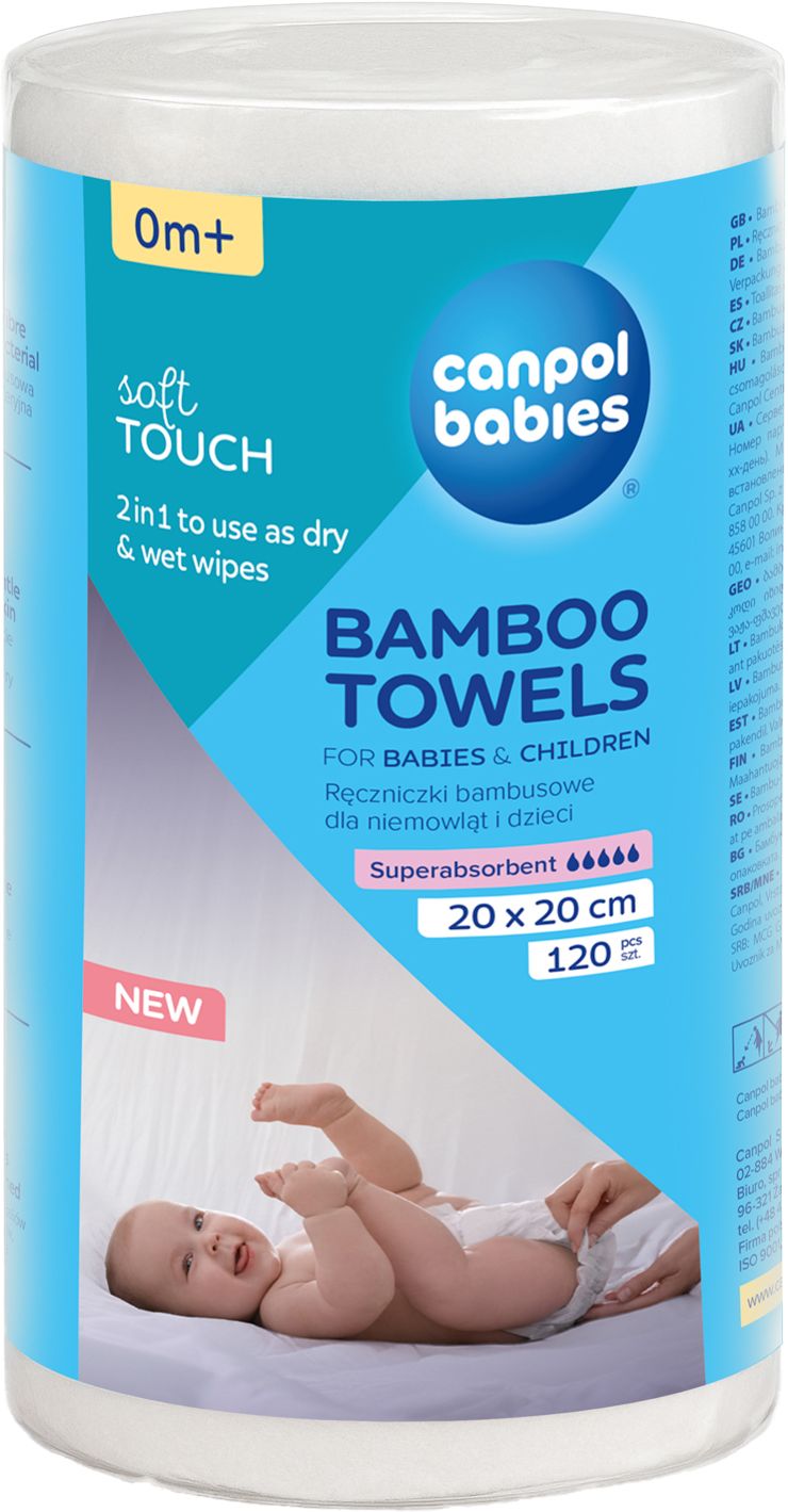 Canpol babies Jednorázové bambusové ručníky 120 ks