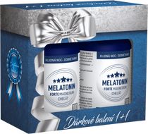 Clinical Melatonin Forte Magnesium chelát dárkové balení 1+1 2 x 100 kapslí