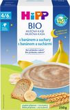 HiPP BIO Kaše mléčná na dobrou noc s banánem a suchary od uk. 4.-6. měsíce 250 g
