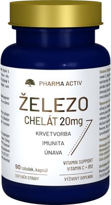 Pharma Activ Železo chelát 20mg 90 tobolek