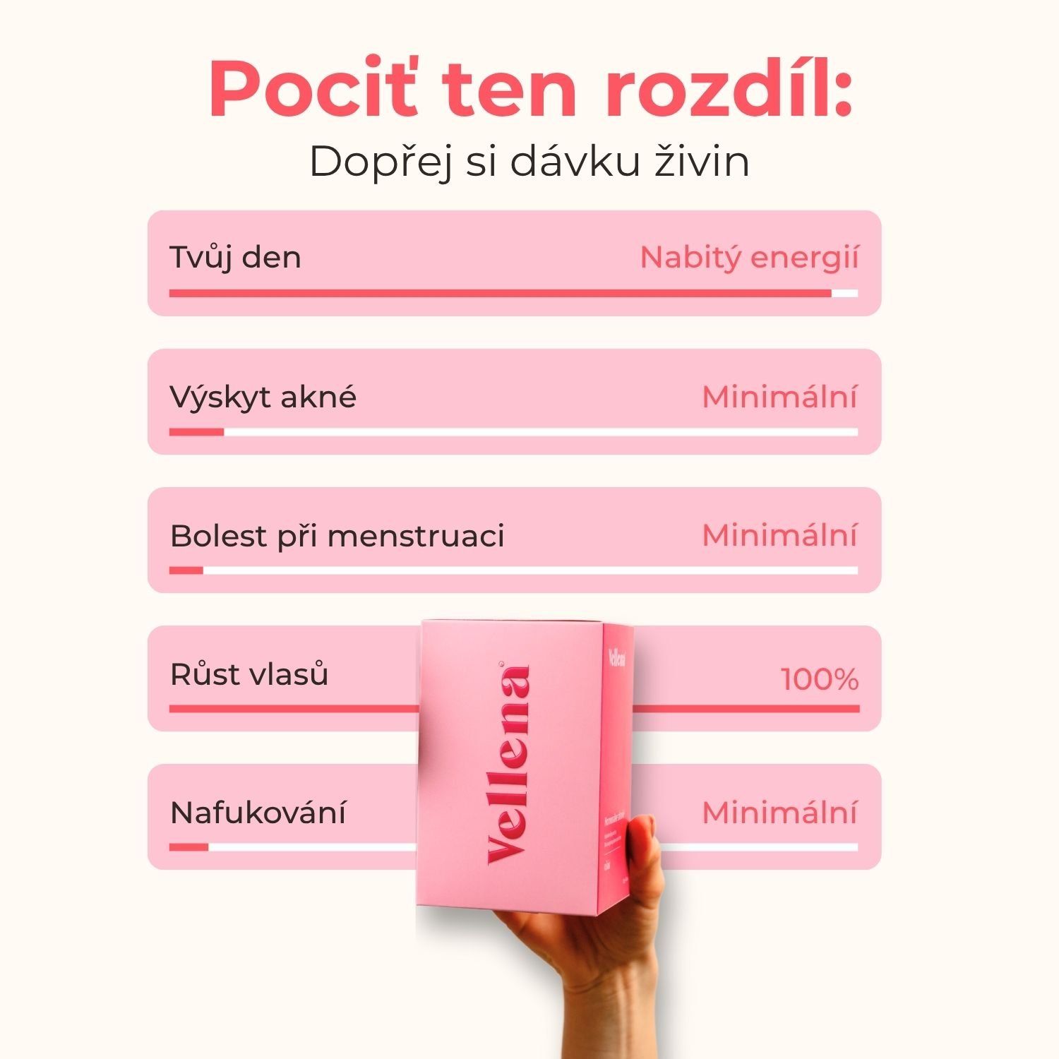 Vellena Ženské zdraví nápoj Raspberry Kiss 30 sáčků