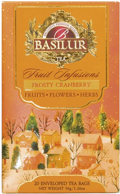 Basilur Christmas Fruit Frosty Cranberry 20 x 1.8 g