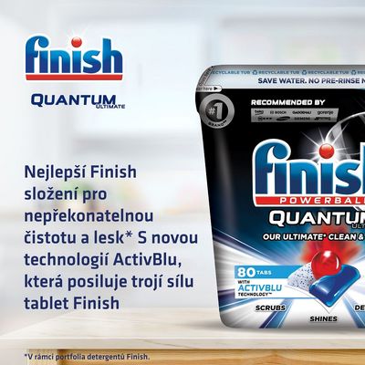 Finish Quantum Ultimate Kapsle do myčky nádobí 80 ks