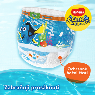 Huggies® Plenky do vody Little Swimmers pro kojence a batolata s váhou 7–15kg 12 ks