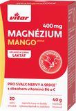Vitar Magnezium Mango 400mg + vit.B6 + vit.C 20 sáčků