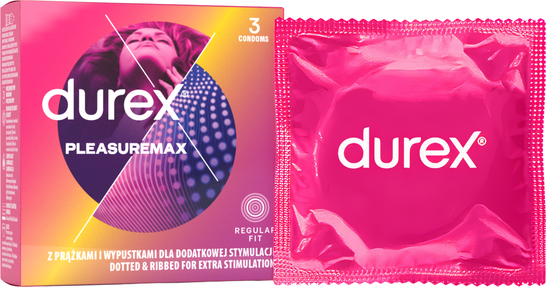 Durex Pleasuremax Kondomy 3 ks