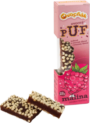 Ovocňák Plátky ovocné PUF jablko-malina 22 g
