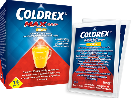 Coldrex MAXGrip Citron sáčky 14 sáčků