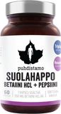 Puhdistamo Betain HCL (Suolahappo) 60 kapslí