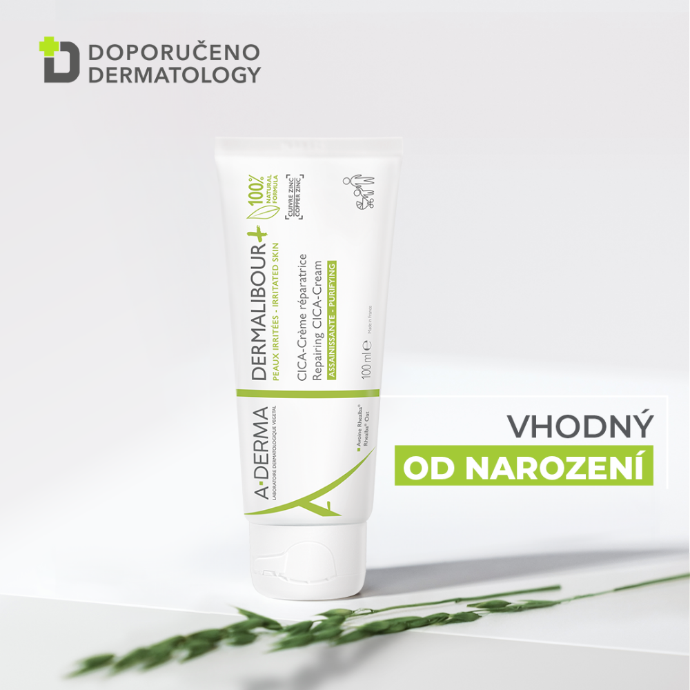 A-Derma Dermalibour+ Reparační CICA-Krém pro podrážděnou pokožku 100 ml