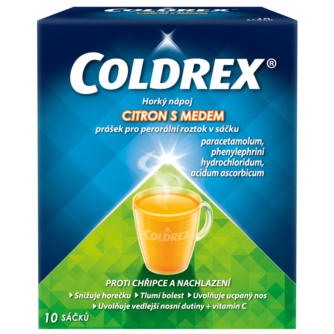 Coldrex Horký nápoj citron med