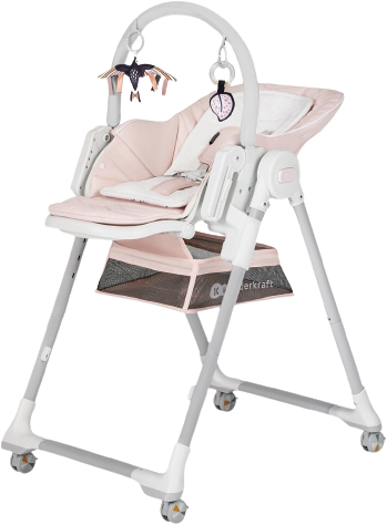 Kinderkraft Select Židlička jídelní Lastree Pink, Premium
