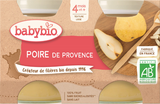Babybio hruška 2 x 130 g
