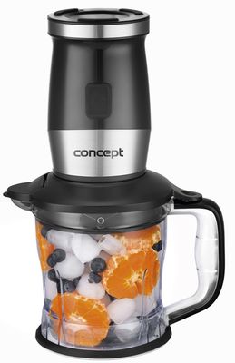 Concept Fresh&Nutri Černý smoothie mixér, chopper, mlýnek + 2 lahve 570 ml + 400 ml