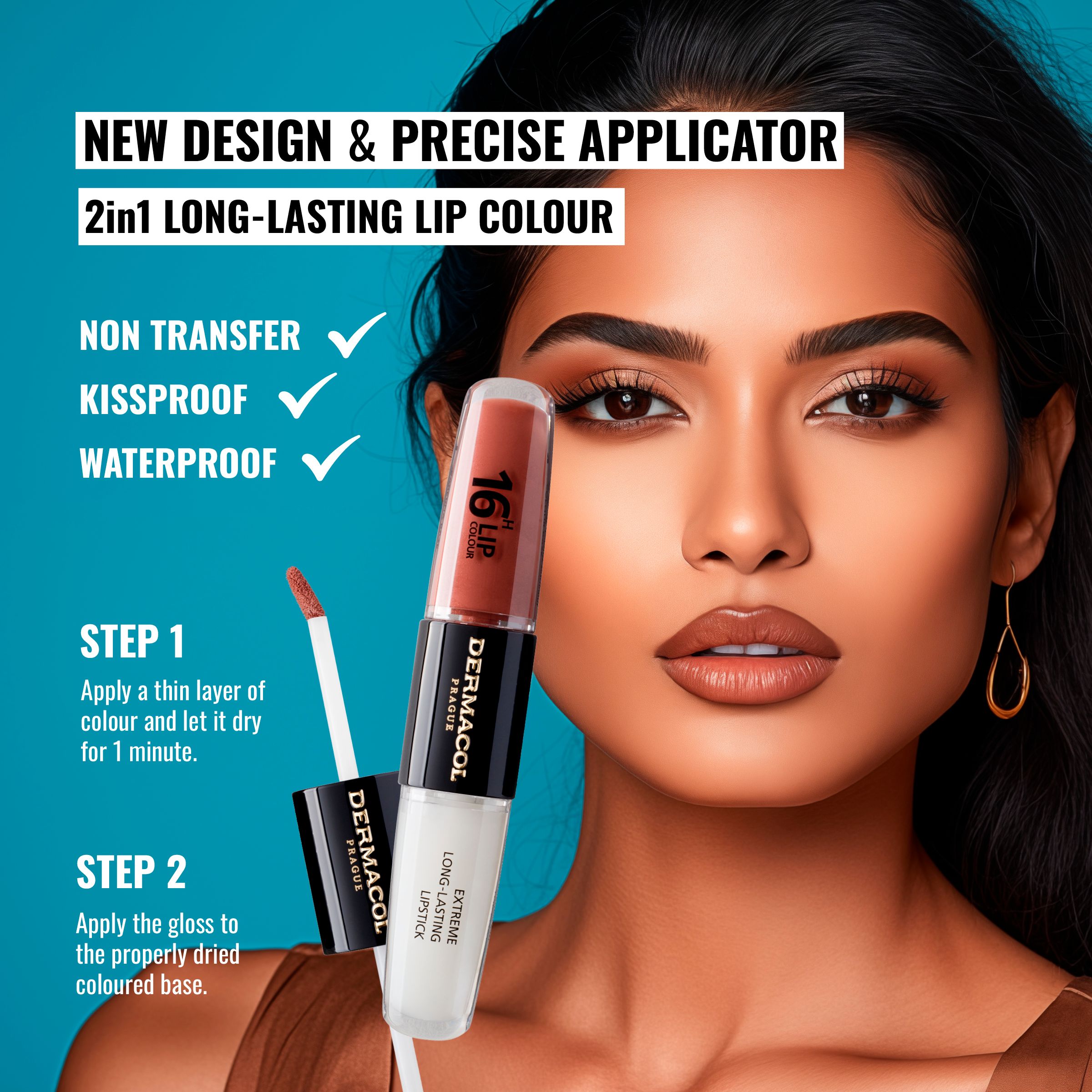 Dermacol 16H Lip Colour - Dlouhotrvající barva na rty č.23