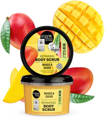 Organic Shop Regenerační tělový peeling Mango a cukr 250 ml