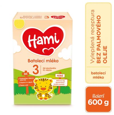 Hami 3 batolecí mléko 600 g