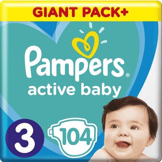 Pampers Plenky Active Baby Giant Pack S3