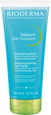 Bioderma Sébium Gel moussant jemný čisticí gel pro smíšenou a mastnou pleť 200 ml