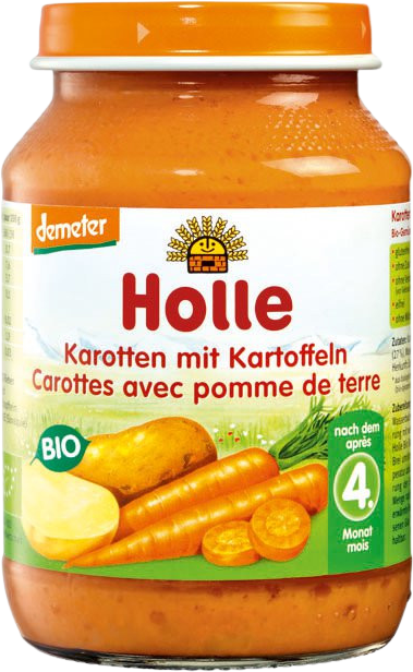 Holle Bio dětská přesnídávka Mrkev a brambor 190 g