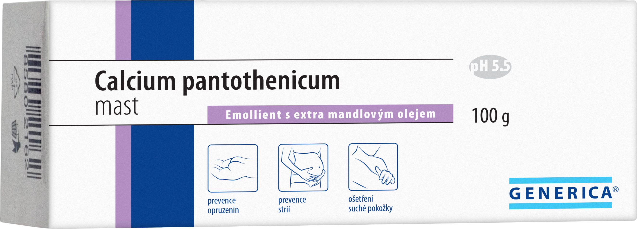 Generica Calcium pantothenicum mast 100 g
