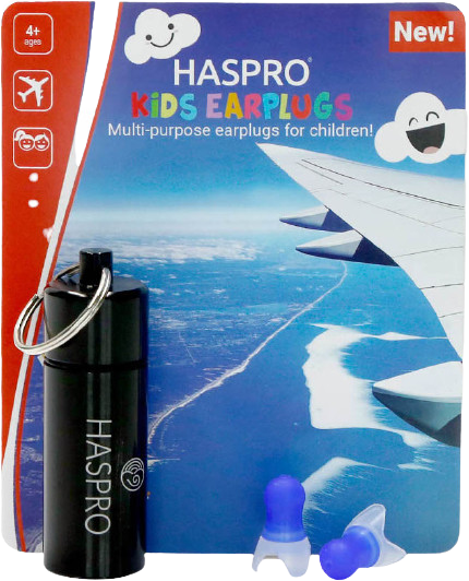 Haspro Fly dětské špunty do uší do letadla 2 ks