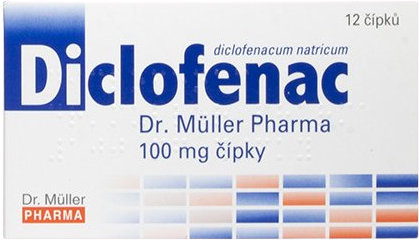 Dr.Muller Diclofenac 100 mg čípky 12 ks