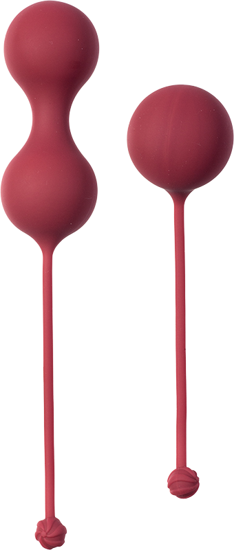 Lola Games Vaginální kuličky pro snadnou a střední úroveň Love Story Carmen, červená