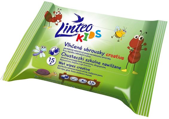 Vlhčené ubrousky KIDS creative 15 ks