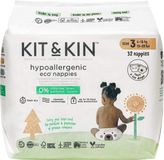 Kit & Kin Eko plenky, velikost 3, 32 ks