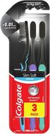 Colgate Zubní kartáček Slim Soft Charcoal trio 3 ks