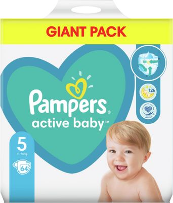 Pampers Active Baby plenky vel. 5, 11-16 kg, 64 ks