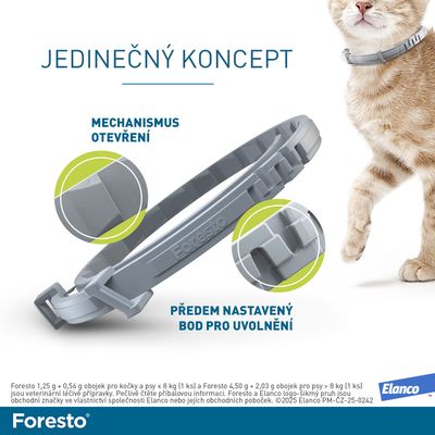 Foresto Obojek pro kočky a malé psy do 8 kg 38 cm