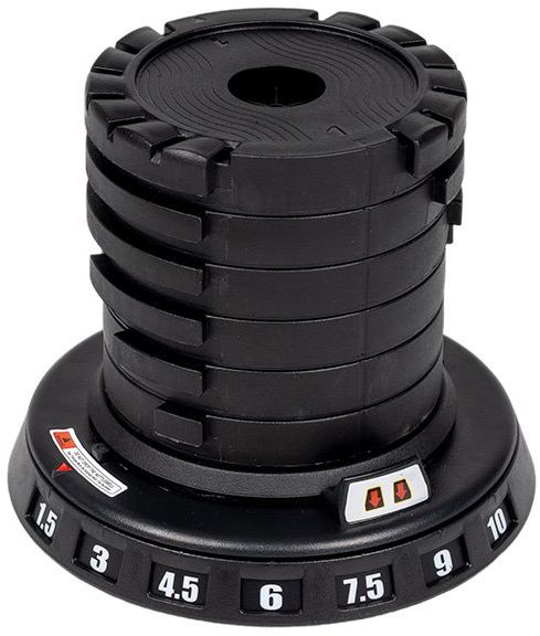 Acra Kettlebell nové generace 7v1 - nastavitelný, 1,5 - 10 kg