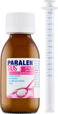 Paralen SUS 24mg/ml perorální suspenze 100 ml