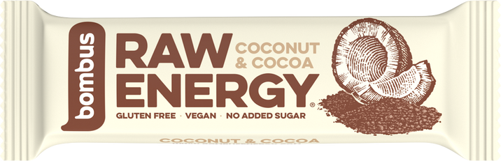 Bombus RAW Energy kokos a kakao 50 g