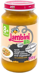 Lambini Bio Demeter příkrm špaldové špagety, zelenina a losos 220 g